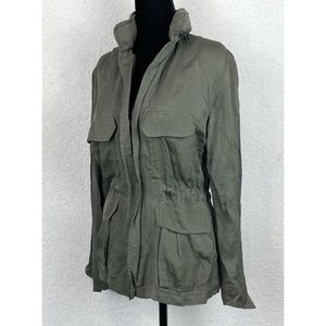 ISABEL MARANT • Étoile Green Hooded Utility Jacket